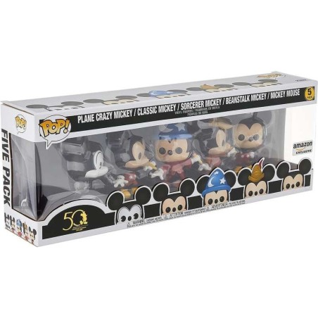 Funko Pop Disney Files Premium Pack 5 personaggi classici di Topolino - Figure in vinile - Altezza 9,5 cm circa.