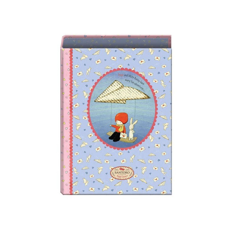 Dohe Santoro Poppi Loves Messenger Raccoglitore a 4 anelli formato Folio - Copertina in cartone foderato - Anelli nichelati da 4 Dohe Santoro Poppi Loves Messenger Raccoglitore a 4 anelli formato Folio - Copertina in cartone foderato - Anelli nichelati da 4