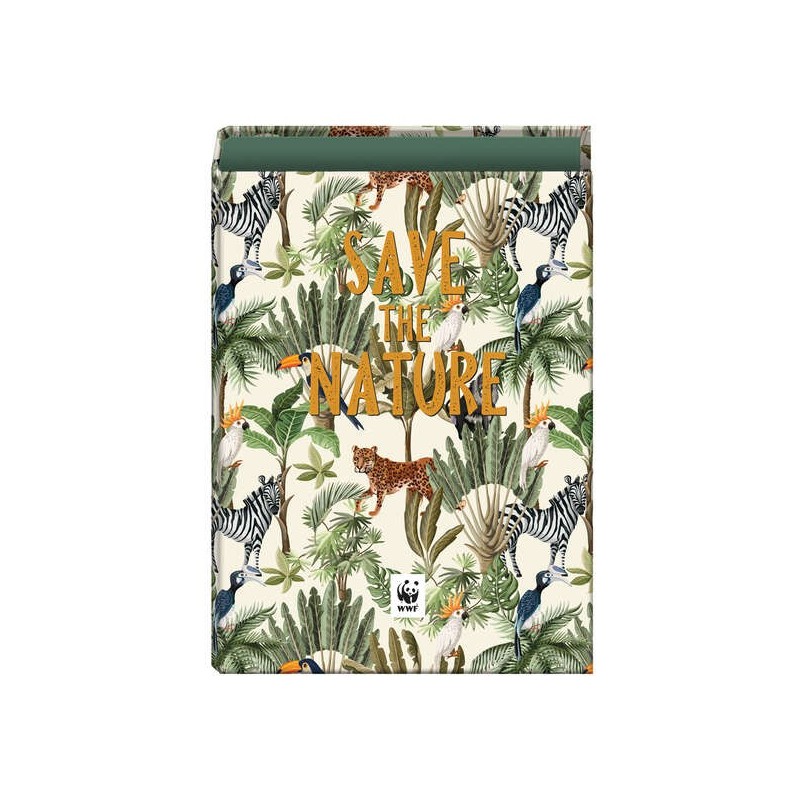 Dohe WWF Save the Nature Raccoglitore a 4 anelli formato Folio - Copertina in cartone foderato - Anelli placcati in nichel da 40 Dohe WWF Save the Nature Raccoglitore a 4 anelli formato Folio - Copertina in cartone foderato - Anelli placcati in nichel da 40