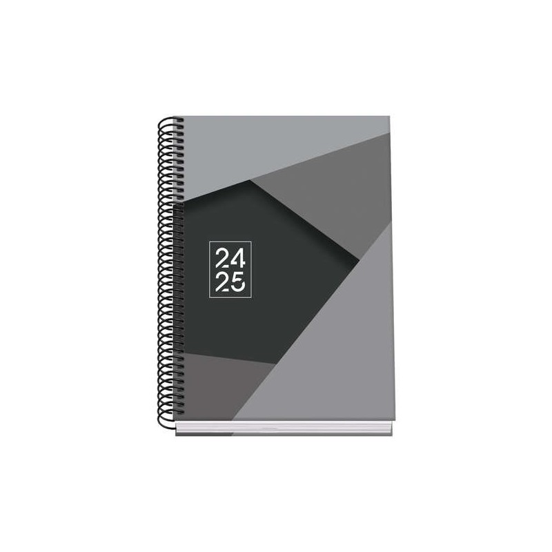 Dohe Tamgram Agenda Escolar Espiral A5 - Semana Vista - Papel 70g/m2 - Cubierta de Carton Plastificado - Color Negro Dohe Tamgram Agenda Escolar Espiral A5 - Semana Vista - Papel 70g/m2 - Cubierta de Carton Plastificado - Color Negro