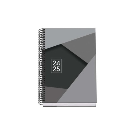 Dohe Tamgram Agenda Escolar Espiral A5 - Semana Vista - Papel 70g/m2 - Cubierta de Carton Plastificado - Color Negro