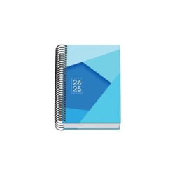 Agenda scolastica a spirale Dohe Tamgram A6 - Diametro pagina - Carta 70 g/m2 - Copertina in cartone laminato - Colore blu