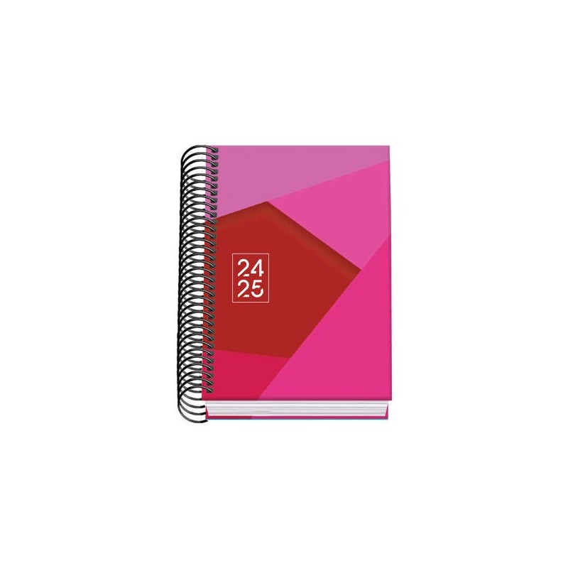 Agenda scolastica a spirale Dohe Tamgram A6 - Diametro pagina - Carta 70 g/m2 - Copertina in cartone laminato - Colore rosa Agenda scolastica a spirale Dohe Tamgram A6 - Diametro pagina - Carta 70 g/m2 - Copertina in cartone laminato - Colore rosa