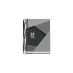 Dohe Tamgram Agenda Escolar Espiral A6 - Dia Pagina - Papel 70g/m2 - Cubierta de Carton Plastificado - Color Negro