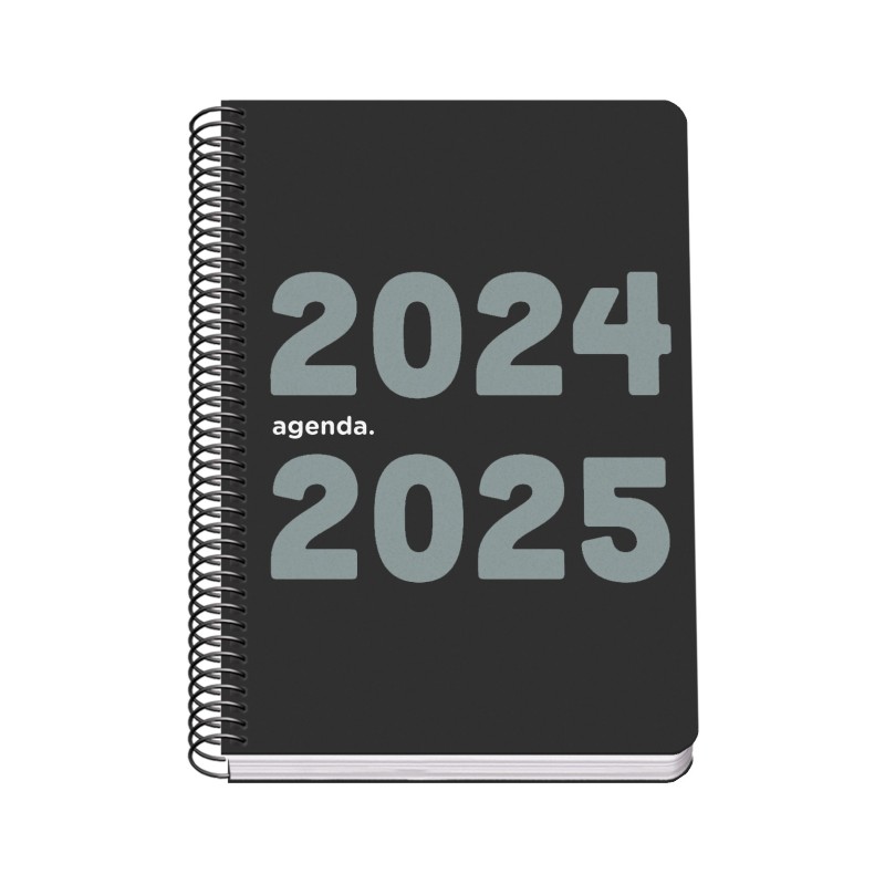 Agenda scolastica Dohe Memory Spiral A5 - Dia Page - Carta 70 g/m2 - Copertina in polipropilene - Colore nero Agenda scolastica Dohe Memory Spiral A5 - Dia Page - Carta 70 g/m2 - Copertina in polipropilene - Colore nero