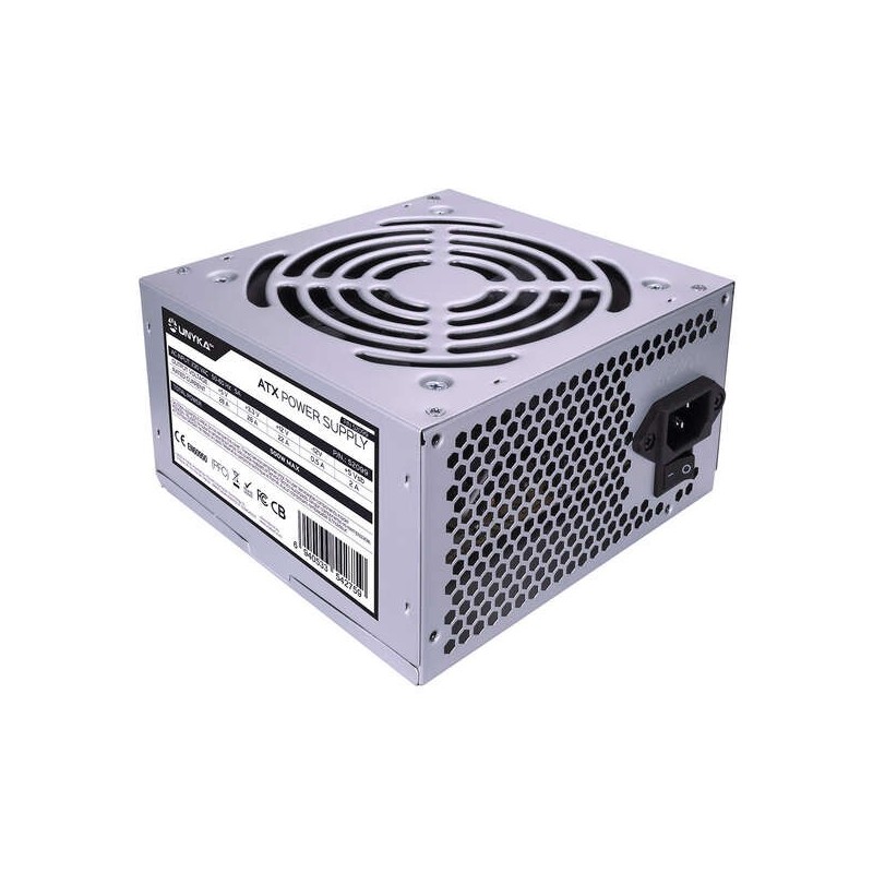 Alimentatore Unykach ATX 500W ATX da 500 W - Ventola da 120 mm Alimentatore Unykach ATX 500W ATX da 500 W - Ventola da 120 mm