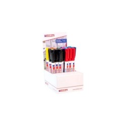 Edding 400 Display da 30 pennarelli indelebili - Punta tonda - Linea da 1 mm - Ricaricabile - Asciugatura rapida - Colori assort