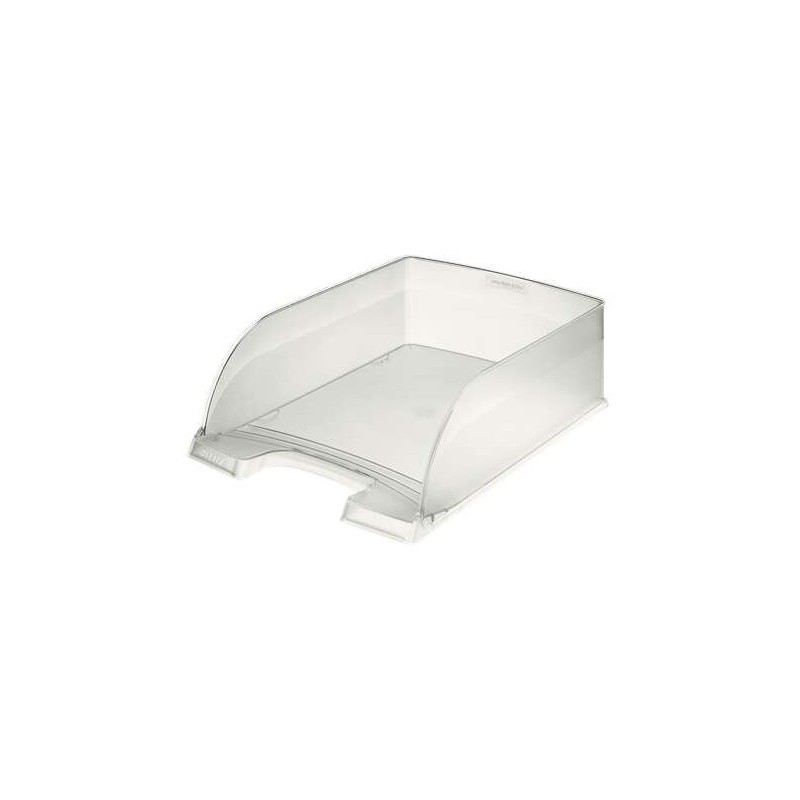 Vassoio documenti Leitz Plus Jumbo di grande capacità - Formato verticale A4 - Fino a 8 unità impilabili - Colore traslucido 4pz Vassoio documenti Leitz Plus Jumbo di grande capacità - Formato verticale A4 - Fino a 8 unità impilabili - Colore traslucido 4pz