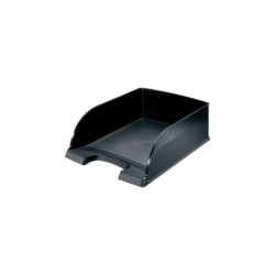 Leitz Plus Jumbo Bandeja Portadocumentos de Gran Capacidad - Formato Vertical A4 - Hasta 8uds Apilables - Color Negro