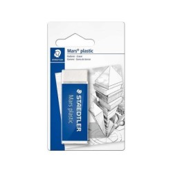 Staedtler Mars Plastic 526 50 Goma de Borrar - Plastico - Alta Precision - Color Blanco