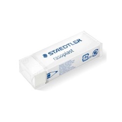 Staedtler Rasoplast 526 B20 Goma de Borrar - Borrado de Alta Calidad - Minimos Residuos - Color Blanco
