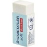 Staedtler Soft 526 S30 Goma de Borrar - Plastico - Maxima Limpieza - Faja Protectora - No Decolora el Papel - Color Blanco