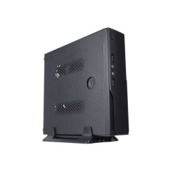 Unykach UK1003 Caja Mini-Torre Mini-ITX - Fuente de Alimentacion 120W Incluida - Tamaño Disco Soportado 2.5" - USB-A 3.2 y Audio