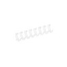 Confezione da 100 spirali metalliche doppie Fellowes da 10 mm - Fino a 80 pagine - Colore bianco