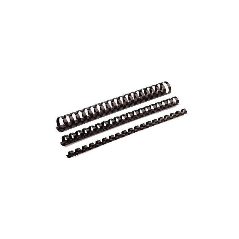 Fellowes Pack de 50 Canutillos de Plastico 45mm - Hasta 410 Hojas - Facil de Utilizar y Flexible - Alta Calidad - Color Negro Fellowes Pack de 50 Canutillos de Plastico 45mm - Hasta 410 Hojas - Facil de Utilizar y Flexible - Alta Calidad - Color Negro
