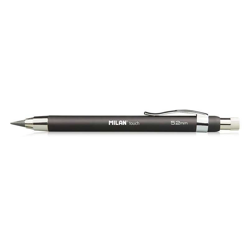 Portamine Professionale Milan con Temperino - Mina da 5,2 mm - Alta Qualità - Design e Funzionalità - Colore Nero 6pz 6pz Portamine Professionale Milan con Temperino - Mina da 5,2 mm - Alta Qualità - Design e Funzionalità - Colore Nero 6pz 6pz