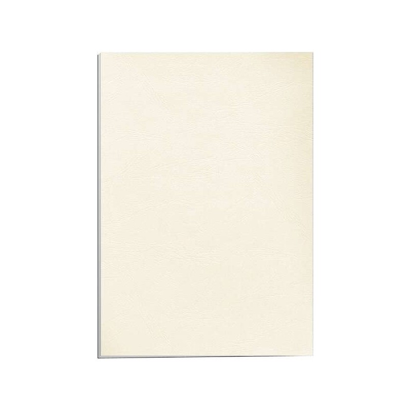 Fellowes Confezione Da 100 Copertine In Cartone Similpelle Delta Leather A4 - 250 gr - Colore Avorio Fellowes Confezione Da 100 Copertine In Cartone Similpelle Delta Leather A4 - 250 gr - Colore Avorio