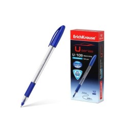 Erichkrause Boligrafo U-109 Classic Stick&Grip 1.0 - Ultra Glide Technology - Color Azul