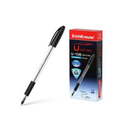 Erichkrause Boligrafo U-109 Classic Stick&Grip 1.0 - Ultra Glide Technology - Color Negro