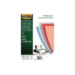Fellowes Pack de 100 Portadas para Encuadernar de PVC A4 - 300 Micras - Muy Resistentes - Transparente