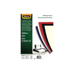 Fellowes Confezione da 100 Documenti in Carta con Copertina Posteriore - A4 - Finitura Lucida - 250 g - Certificazione FSC
