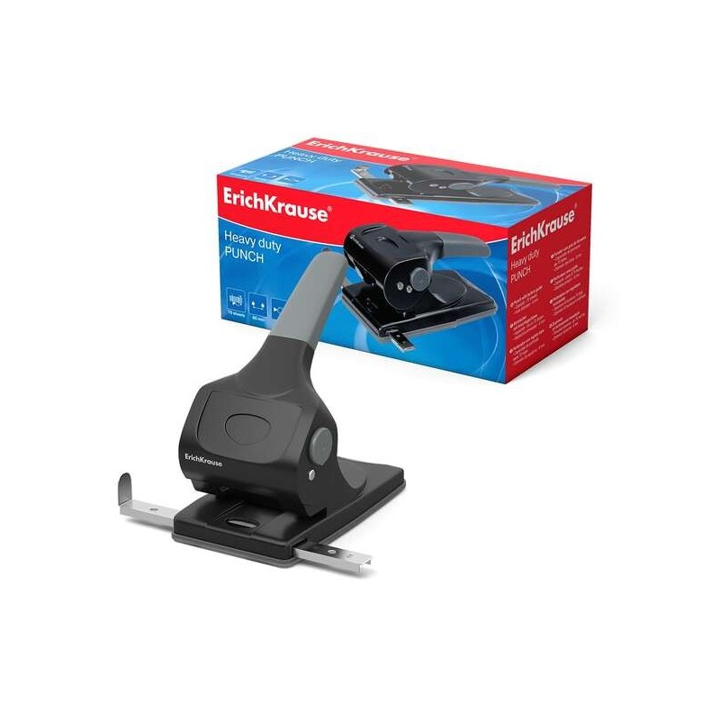 Erichkrause Perforadora Pesada - Perfora Hasta 70 Hojas - Mecanismo de Acero de Alta Calidad - Garantia de 2 Años - Color Negro Erichkrause Perforadora Pesada - Perfora Hasta 70 Hojas - Mecanismo de Acero de Alta Calidad - Garantia de 2 Años - Color Negro