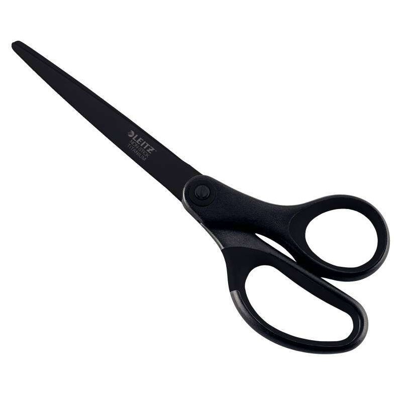 Forbici Leitz Antiaderenti in Titanio - 180 mm - Rivestimento Antiaderente, Manico Pratico - Nero Forbici Leitz Antiaderenti in Titanio - 180 mm - Rivestimento Antiaderente, Manico Pratico - Nero