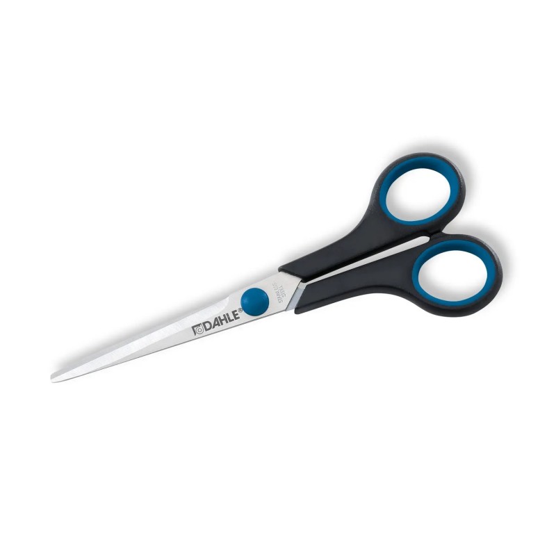 Dahle 54407 Forbici da ufficio in acciaio temperato con impugnatura comoda 18 cm - Lame affilate - Manici rivestiti in gomma Dahle 54407 Forbici da ufficio in acciaio temperato con impugnatura comoda 18 cm - Lame affilate - Manici rivestiti in gomma
