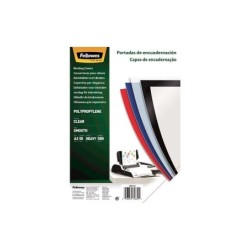 Confezione da 50 copertine in polipropilene A3 Fellowes - 500 micron - Alta qualità - Trasparente