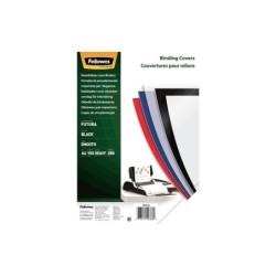 Fellowes Pack de 100 Portadas de Polipropileno A4 - 300 Micras - Muy Resistentes - Color Negro