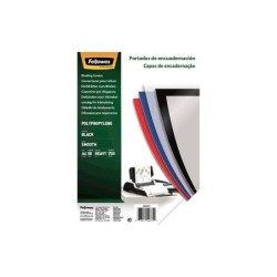 Fellowes Pack de 50 Portadas de Polipropileno A4 - 700 Micras - Alta Calidad - Color Negro