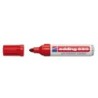 Pennarello Indelebile Edding 550 - Punta Tonda - Tratto tra 3 e 4 mm. - Ricaricabile - Asciugatura rapida - Colore rosso 10pz 10