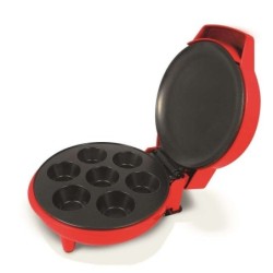 Jocca Cupcake Maker 900W - Capacità per 7 cupcakes - Piastra Antiaderente - Include ricettario
