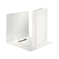 Esselte Canguro Plus Carpeta de Anillas - Formato A4 - Capacidad para 230 Hojas - 2 Anillas de 25mm - Color Blanco