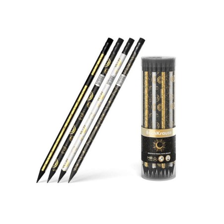 Erichkrause Lapiz de Grafito Triangular con Goma de Borrar Magic Sky HB