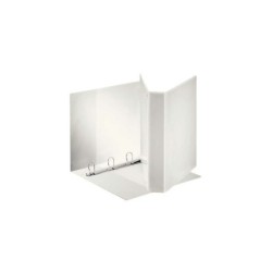 Raccoglitore ad anelli Esselte Kangaroo Plus - Formato A4 - Capacità di 380 fogli - 4 Anelli da 40 mm - Colore bianco 10pz 10pz