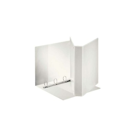 Esselte Canguro Plus Carpeta de Anillas - Formato A4 - Capacidad para 380 Hojas - 4 Anillas de 40mm - Color Blanco
