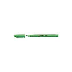 Stabilo Flash Marcador Fluorescente - Tamaño Bolsillo - Trazo de 1 y 3.5mm - Tinta con Base de Agua - Color Verde