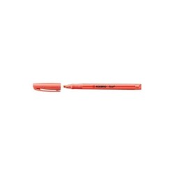 Stabilo Flash Marcador Fluorescente - Tamaño Bolsillo - Trazo de 1 y 3.5mm - Tinta con Base de Agua - Color Rojo