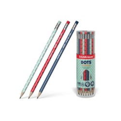 Erichkrause Lapiz de Grafito Triangular con Goma de Borrar - HB - Color Negro