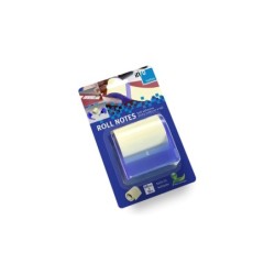 Global Notes inFO Rotolo Rotolo da 10 Metri di Sticky Notes 60mm + Dispenser Blu - Colore Giallo Notes
