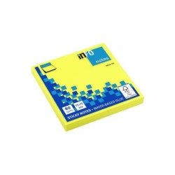 Global Notes inFO Blocco brillante da 80 foglietti adesivi 75 x 75 mm - Certificazione FSC? - Colore giallo