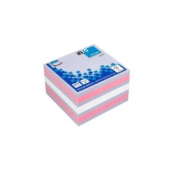 Global Notes inFO Cubo da 450 foglietti adesivi 75 x 75 mm - Certificato FSC? - Colori viola, rosa e bianco