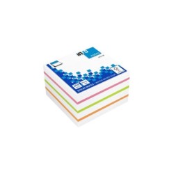 Global Notes inFO Cubo da 450 foglietti adesivi 75 x 75 mm - Certificato FSC? - Colori verde, arancione, rosa e bianco