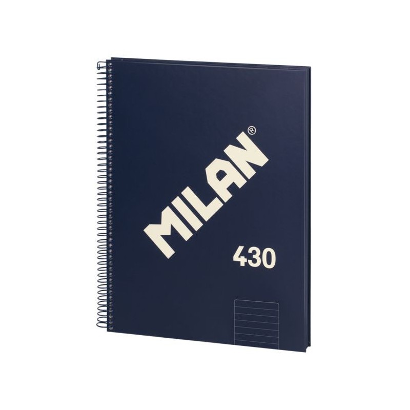 Quaderno Spirale Serie Milano 1918 Formato A4 Righe 7mm - 80 Fogli da 95 gr/mq - Microforato, 4 Fori - Colore Blu Scuro Quaderno Spirale Serie Milano 1918 Formato A4 Righe 7mm - 80 Fogli da 95 gr/mq - Microforato, 4 Fori - Colore Blu Scuro