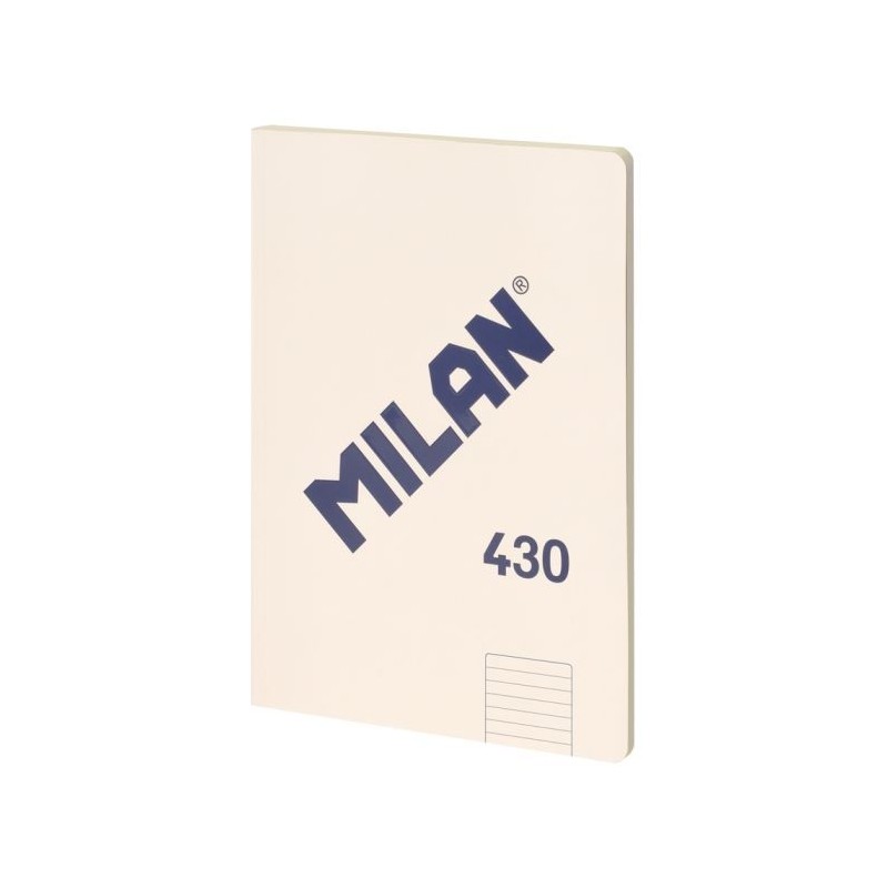 Milan Serie 1918 Libreta Encolada Formato A4 Pautado 7mm - 48 Hojas de 95 gr/m2 - Microperforado - Tapa Blanda - Color Beige Milan Serie 1918 Libreta Encolada Formato A4 Pautado 7mm - 48 Hojas de 95 gr/m2 - Microperforado - Tapa Blanda - Color Beige
