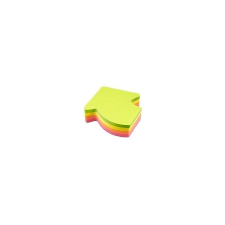 Global Notes inFO Cubo de 200 Notas Adhesivas con Forma de Flecha 67 x 68mm - Colores Verde, Rosa Amarillo y Naranja