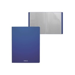 Erichkrause Carpetas con Fundas Matt Classic - 10 Fundas - Tamaño A4 - Color Azul