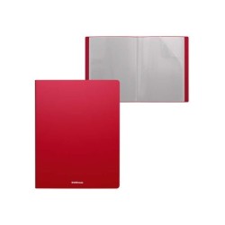 Erichkrause Carpetas con Fundas Matt Classic - 10 Fundas - Tamaño A4 - Color Rojo