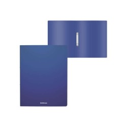 Cartelle ad anelli Erichkrause Matt Classic - 2 anelli da 24 mm - formato A4 - colore blu 4pz 4pz